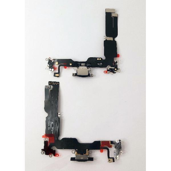Flex puerto de carga negro para Iphone 15 Plus A3094 A2847 A3093 A3096 compatible