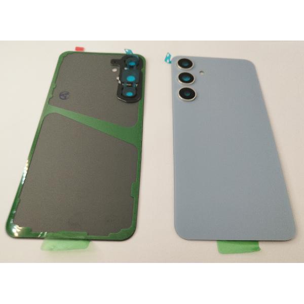 Tapa trasera o tapa bateria azul para Samsung Galaxy S24 Plus S926 con lente de camara