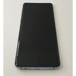 Pantalla lcd para Samsung Galaxy S10 G973f mas tactil negro con marco azul calidad premium