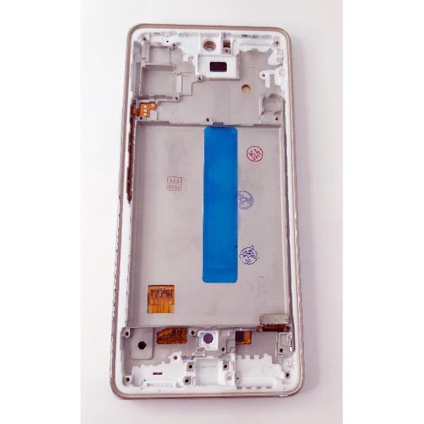Pantalla lcd Oled para Samsung Galaxy A53 5G A536 mas tactil negro con marco plateado