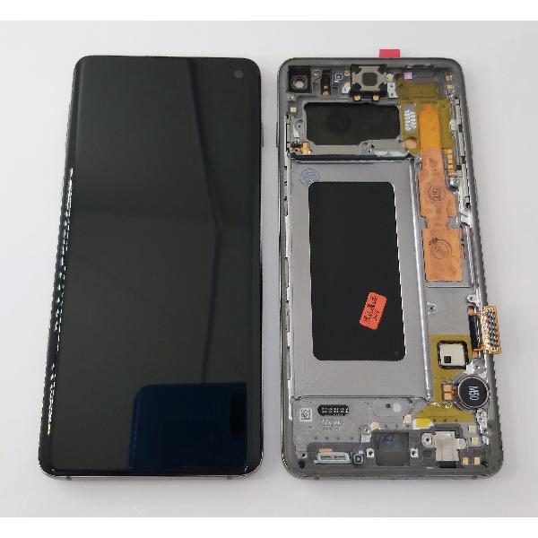 Pantalla lcd para Samsung Galaxy S10 G973F mas tactil negro con marco negro calidad premium