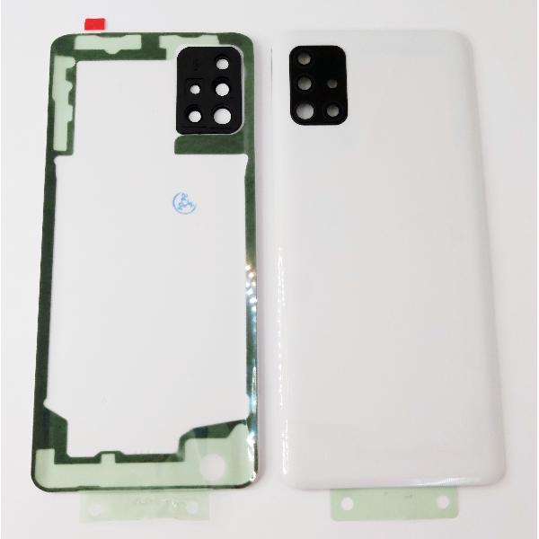 Tapa trasera o tapa bateria blanca para Samsung Galaxy A51 A515 con lente de camara