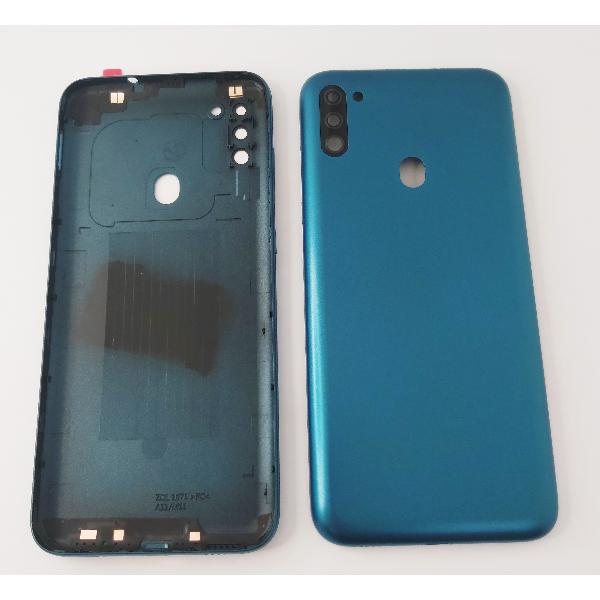 Tapa trasera o tapa bateria verde para Samsung Galaxy M11 M115 con lente de camara