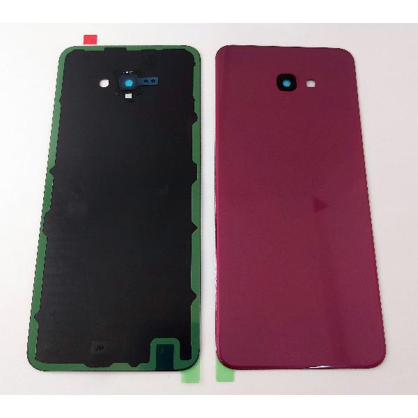 Tapa trasera o tapa bateria roja para Samsung Galaxy J4 Plus J415 con lente de camara