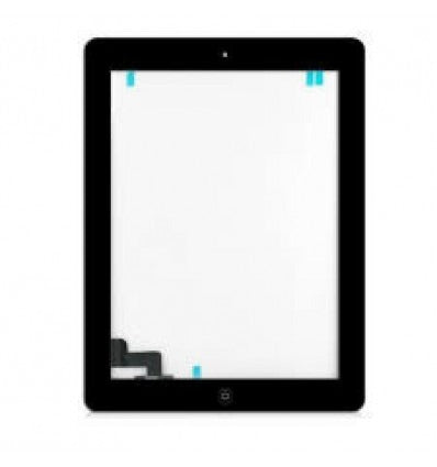 Tactil negro para iPad 2ª Generacion 2011 A1395 Wifi A1396 GSM mas boton home mas adhesivos