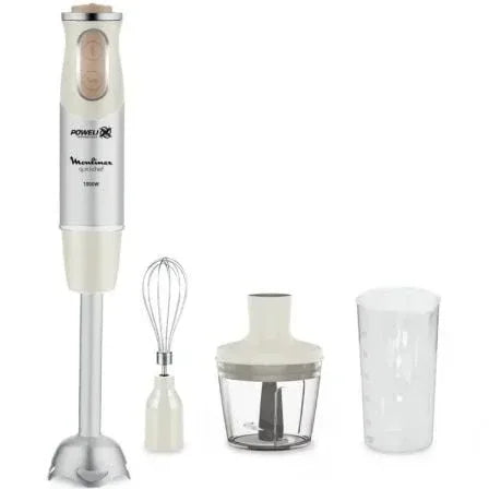 Batidora de mano Moulinex Quickchef/ 1000W/ 10 Velocidades/ Capacidad 800ml/ Incluye Varillas, Picadora y Vaso Medidor - PixelPlaza