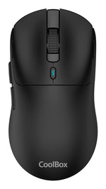 Mouse raton Coolbox w03 ultraligero negro 10000 dpi gaming inalambrico rf+bt
