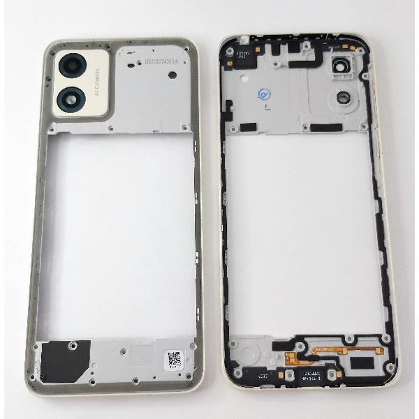 Carcasa o marco central blanco para Motorola MOTO E13 XT2345