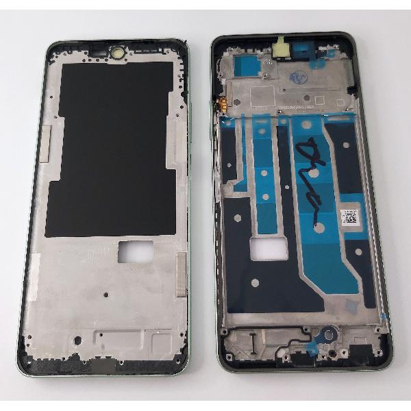 Carcasa o marco central verde para Realme C67 4G