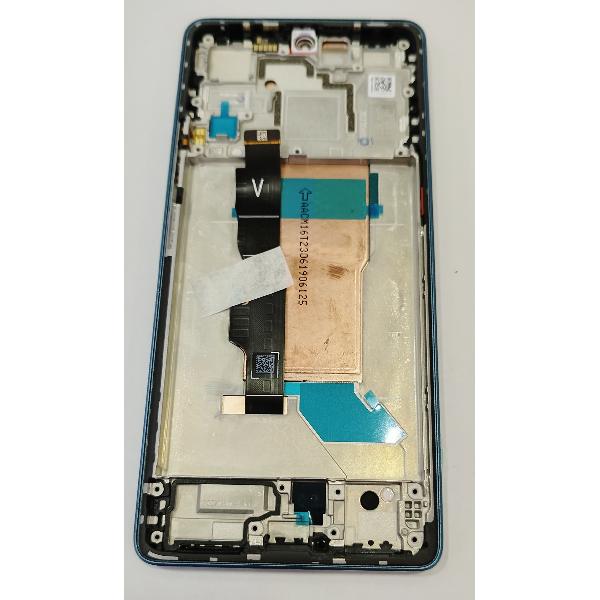 Pantalla lcd para Xiaomi Poco F5 mas tactil negro con marco azul 560003M16T00 Service Pack
