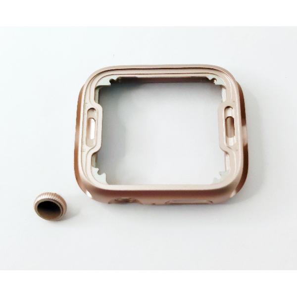Carcasa o marco central rosa para Apple Watch Series 9 41 mm calidad premium