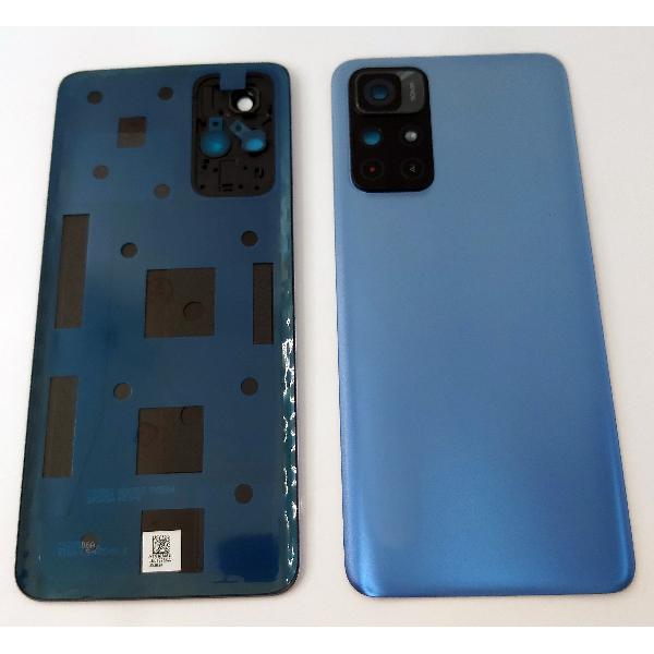 Tapa trasera o tapa bateria azul para Xiaomi Redmi Note 11 5G con lente de camara