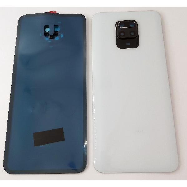Tapa trasera o tapa bateria blanca para Redmi Note 9 Pro con lente de camara