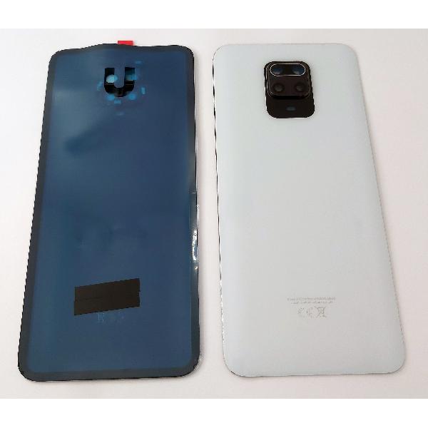 Tapa trasera o tapa bateria blanca para Xiaomi Redmi Note 9S con lente de camara