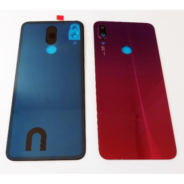 Tapa trasera o tapa bateria roja para Xiaomi Redmi Note 7 con lente de camara
