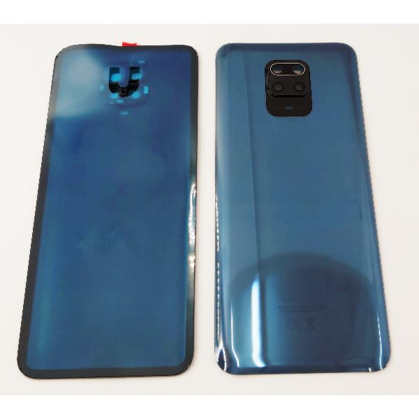 Tapa trasera o tapa bateria gris para Xiaomi Redmi Note 9 Pro con lente de camara