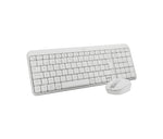 Teclado + mouse Logitech mk250 inalámbrico blanco