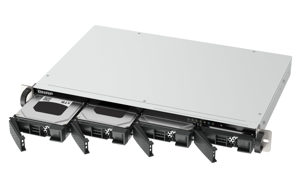 Servidor nas Qnap ts - 433eu 4 bahias 1u rack 4GB gigabit ethernet