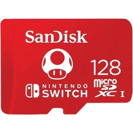 Tarjeta de Memoria SanDisk Nintendo Switch 128GB microSD XC UHS-I/ Clase 10/ 100MBs - PixelPlaza