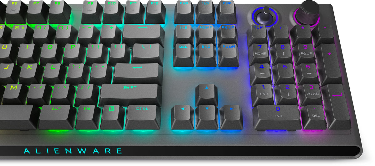 Teclado Dell alienware tri - mode wireless gaming aw920k inalambrico ingles gris