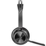 Auriculares Inalámbricos Poly Voyager Focus 2 para Microsoft Teams + Adaptador USB-C-A + Soporte de Carga/ con Micrófono/ Bluetooth/ Negro - PixelPlaza