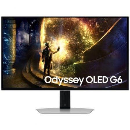 Smart Monitor Gaming Samsung OLED Odyssey G6 S27DG610SU 27"/ QHD/ 0.03ms/ 240Hz/ VA/ Regulable en altura/ Smart TV/ Plata - PixelPlaza