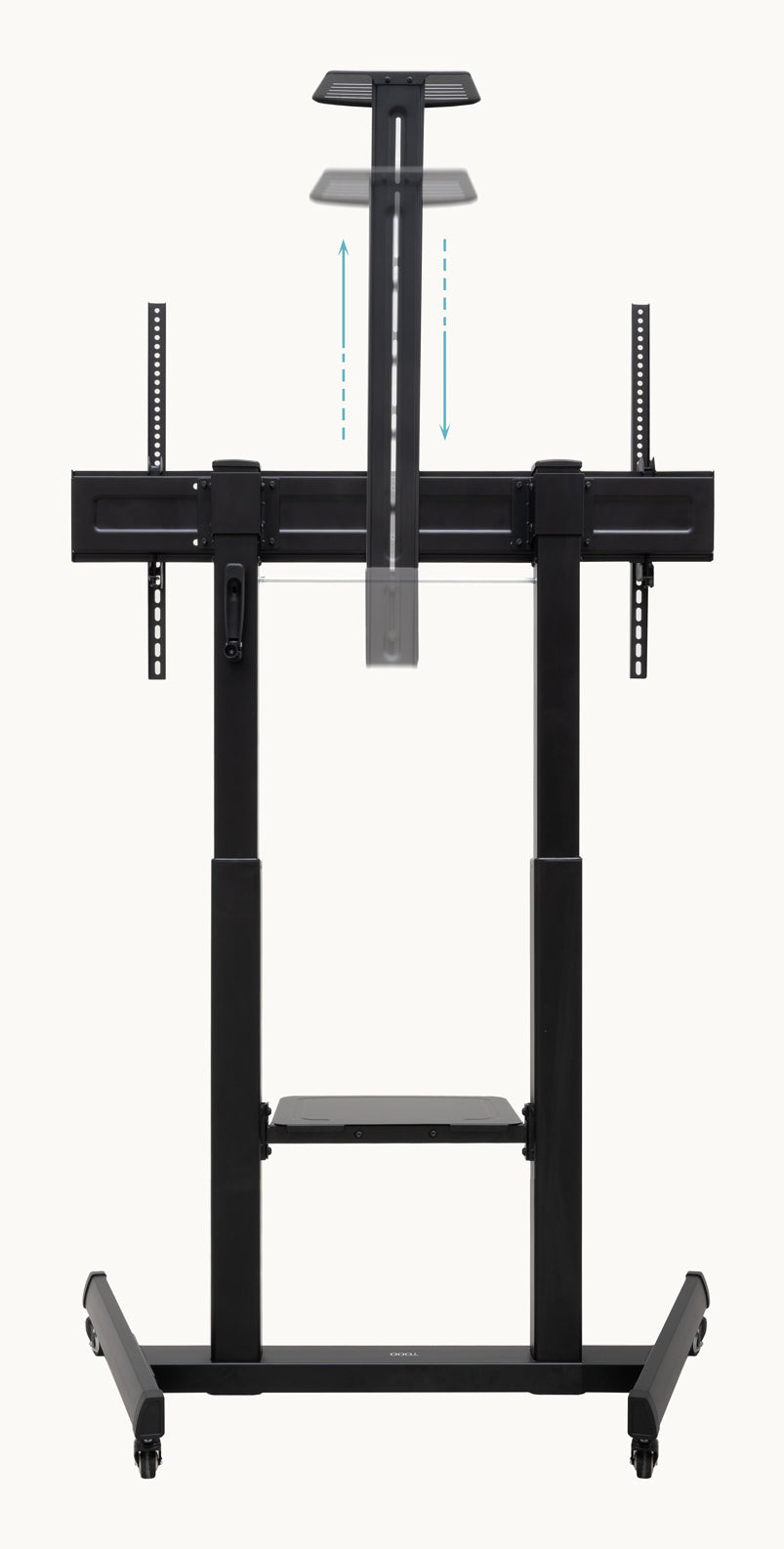 Soporte de Suelo Inclinable con Ruedas TooQ FS20406HM-B para TV de 60-100"/ hasta 120kg