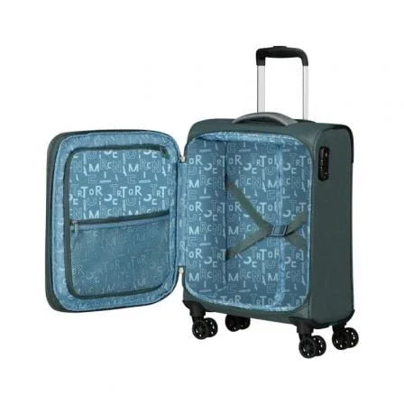 Maleta de Cabina American Tourister Pulsonic Spinner 55cm/ 55x40x23cm/ 4 Ruedas/ Verde Bosque Oscuro - PixelPlaza