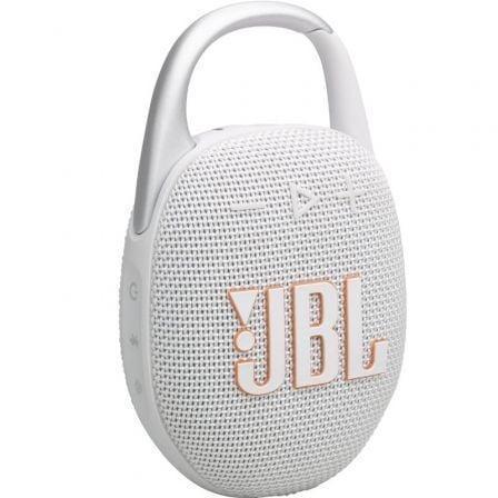 Altavoz con Bluetooth JBL Clip 5/ 7W/ 1.0/ Blanco - PixelPlaza