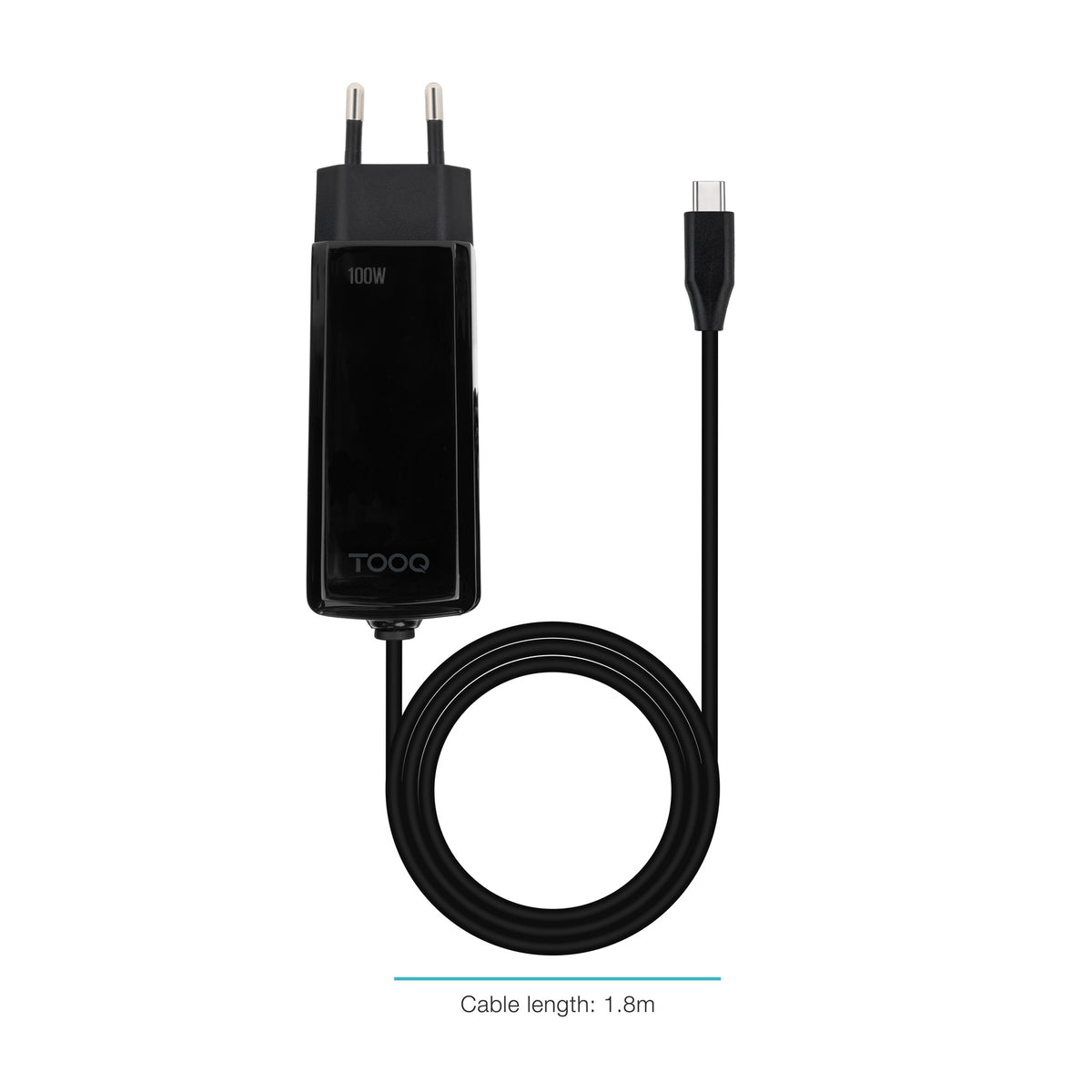 Cargador pared tooq tqlc - usbcgan100pd - c 100w usb