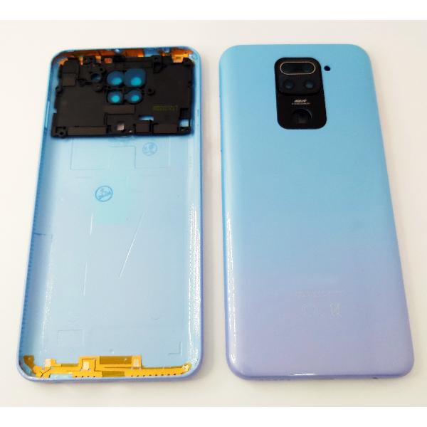 Tapa trasera o tapa bateria blanca para Xiaomi Redmi Note 9 con lente de camara