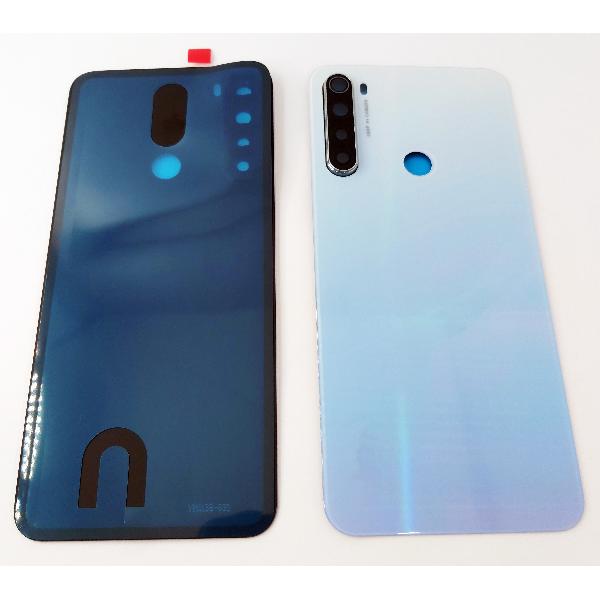 Tapa trasera o tapa bateria blanca para Xiaomi Redmi Note 8 con lente de camara