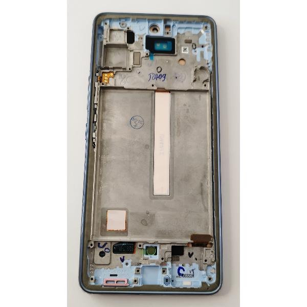Pantalla lcd TFT para Samsung Galaxy A53 5G A536 mas tactil negro con marco azul