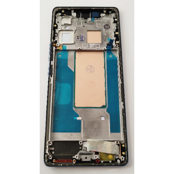 Pantalla lcd para Vivo V29 mas tactil negro con marco azul calidad premium