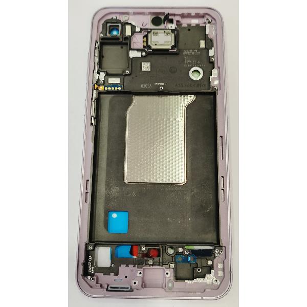 Carcasa o marco central morado para Samsung Galaxy A55 5G SM-A556 GH82-34309C Service Pack