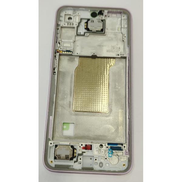 Carcasa o marco central morado para Samsung Galaxy A35 5G SM-A356 GH82-34225C Service Pack