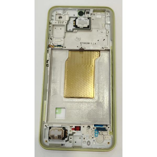 Carcasa o marco central amarillo para Samsung Galaxy A35 5G SM-A356 GH82-34225D Service Pack