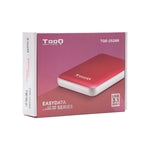Carcasa disco duro TooQ tqe - 2528r 2.5 pulgadas sata3 micro USB roja