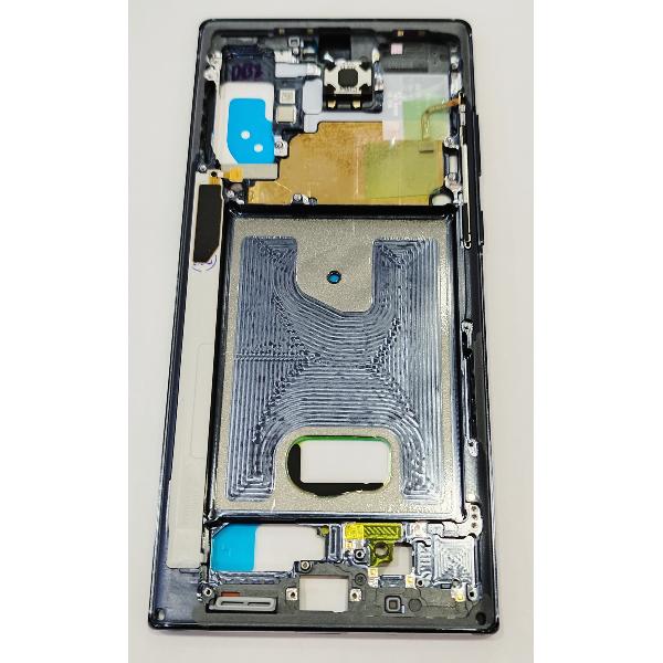 Carcasa o marco central azul oscuro para Samsung Galaxy Note 10 Plus GH96-12860A Service Pack