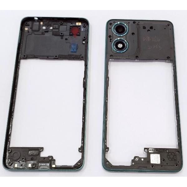 Carcasa o marco central verde para Motorola Moto G04