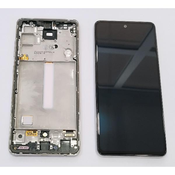 Pantalla lcd para Samsung Galaxy A52 4G 5G SM-A525F A526F con marco blanco GH82-25524D GH82-25526D Service Pack