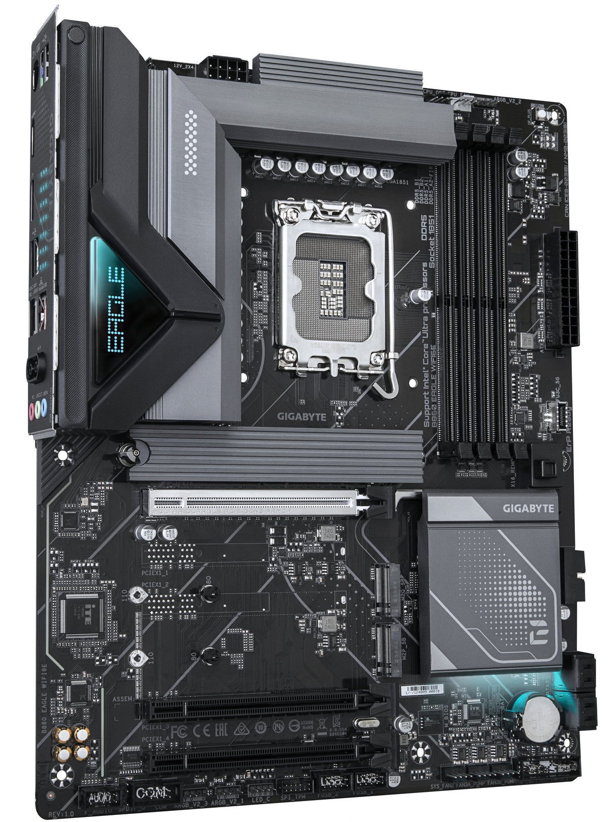 Placa base Gigabyte b860 eagle wifi6e ATX · 4x DDR5 · lga1851