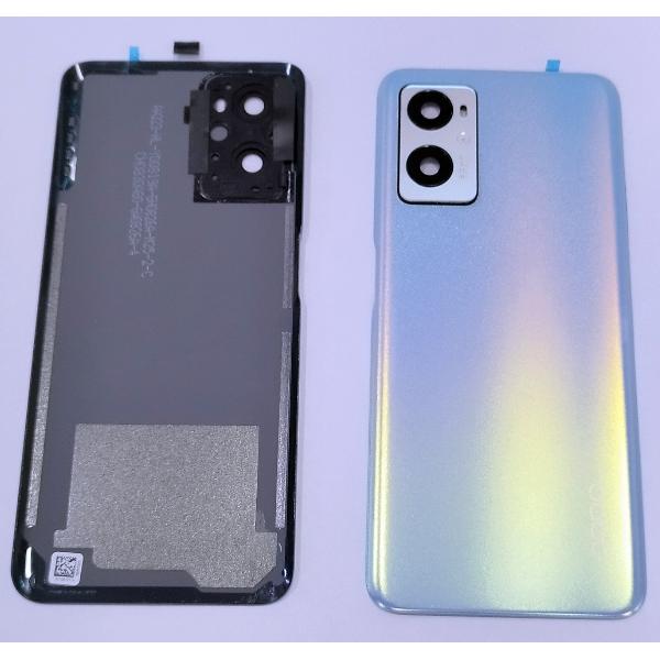 Tapa trasera o tapa bateria azul para OPPO A96 CPH2333 mas lente de camara