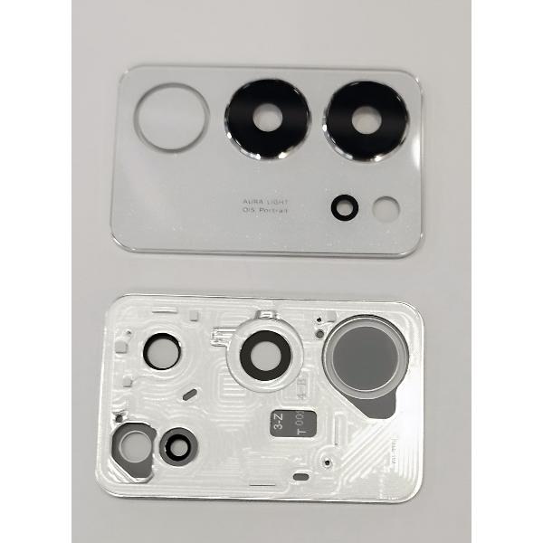 Lente de camara para Vivo V29 con marco blanco calidad premium