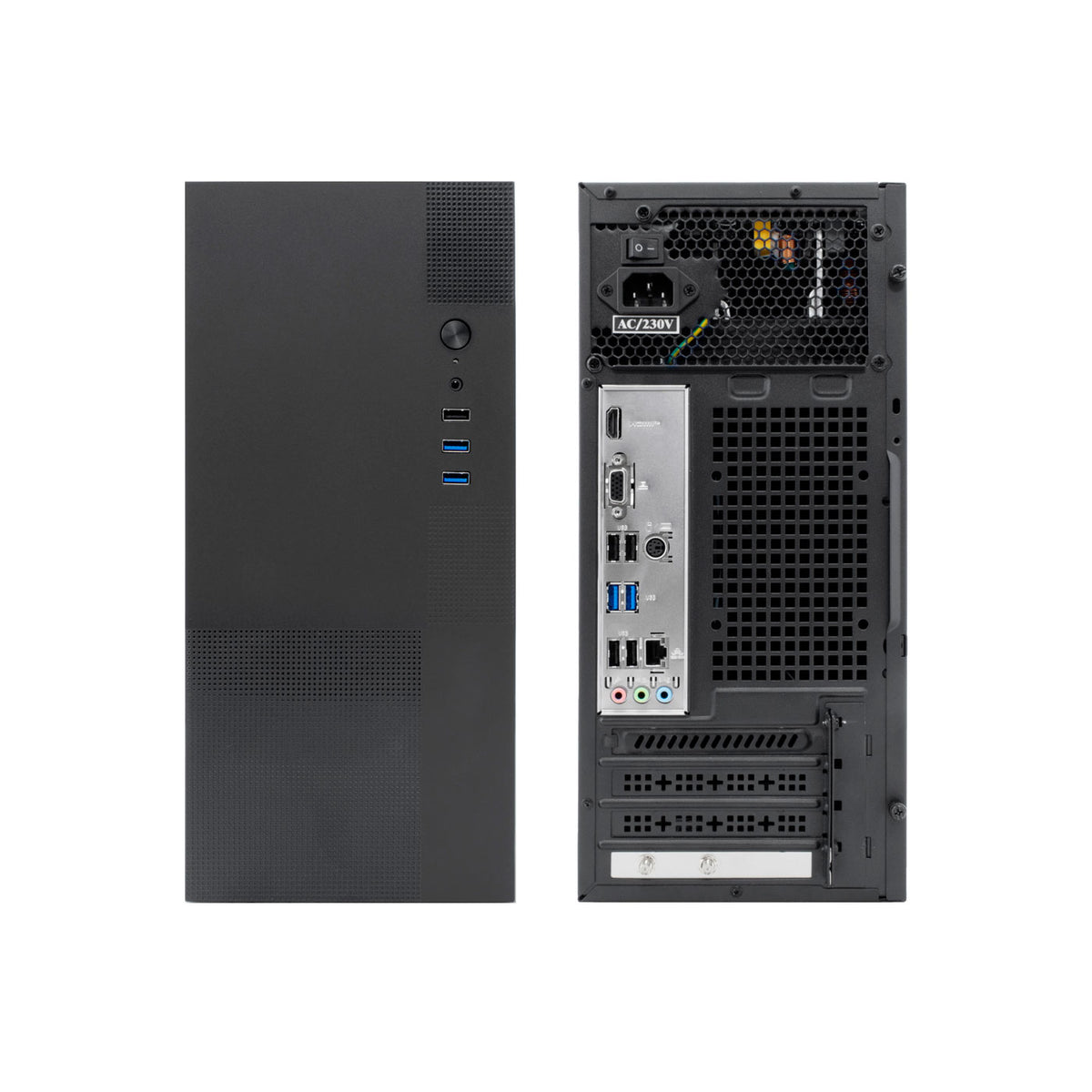 Caja ordenador Coolbox m440 m - ATX negro con fuente basic 500