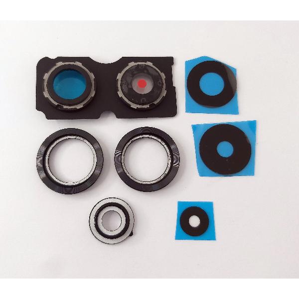 Lente de camara para Xiaomi Redmi Note 13 Pro Plus 5G con marco negro calidad premium