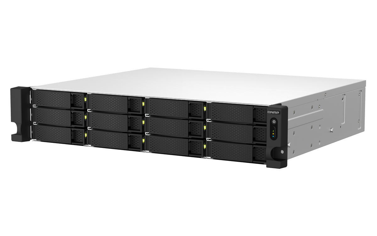 Servidor nas Qnap ts - 1264u - rp - 8g 12 bahias 2u rack 8GB gigabit ethernet