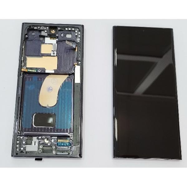 Pantalla lcd para Samsung Galaxy S23 Ultra S918B mas tactil negro con marco negro calidad premium