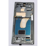 Pantalla lcd para Samsung Galaxy S23 Ultra S918B mas tactil negro con marco verde calidad premium