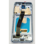 Pantalla lcd para Samsung Galaxy S20 G980F mas tactil negro con marco azul calidad premium
